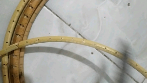 ring rotan bulat sudah dilubangi ukuran mata bor 2.5mm jumlah ruji sama kerajinan sangkar