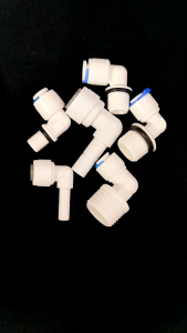 อุปกรณ์เครื่องกรองน้ำ ข้องอไส้กรองน้ำ ข้อต่อ ข้องอ ฟิตติ้ง ขนาดเกลียวนอก 1/8“ 1/4” 3/8“ 1/2” และแบบสวมเร็ว 1/4“ 3/8” (รบกวนดูตารางขนาดสินค้าก่อนสั่งด้วยค่ะ)