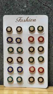NJ Elegant Pearl Stud Earrings