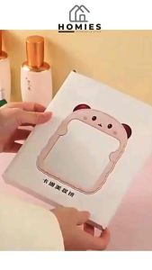 CERMIN MEJA RIAS BENTUK KUCING / BEAR / CERMIN AESTETIC MINI KECIL IMPORT / CERMIN RIAS MAKEUP PORTABLE DENGAN BREKET