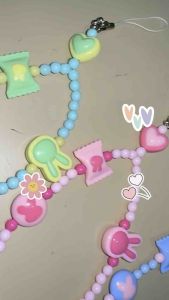 Raquel Pastel Candy Playful Phonestrap Tali Gantungan HP Phone Strap Charm Bracelet Lanyard Handphone