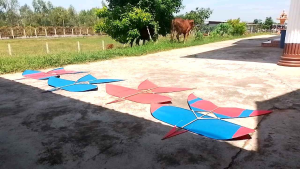 ว่าวจุฬาธนูหวายสูง130cm.