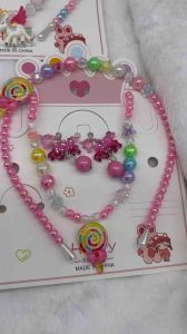 ⭐️Ready Stock⭐️有现货New Children’s Necklace Headband Jewelry Set儿童项链