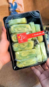 Bánh dẻo hoa bưởi hộp 500g (14-15 bánh) Đặc sản Miền Tây (Ăn vặt thuần chay)