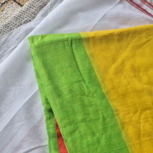 Elegant Pure Mulmul Cotton Saree (Multicolor) - Casual & Festive Wear