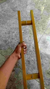 Handle pintu baut tembus kotak gold hollo 2×4 bahan full stenlis