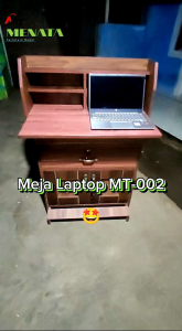 Meja Laptop / Meja Belajar Anak MT002 Storage / Meja Kantor Serbaguna Kekinian Minimalis