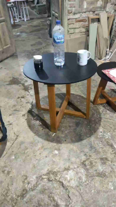 Meja Tamu Bulat Minimalis Diameter 60cm Tinggi 48cm Type Scandinavian