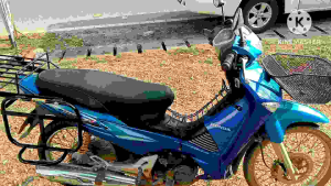 ตะแกรงท้ายชุดทัวริ่งเวฟ 125i ตัวเก่า ไฟเลี้ยวบังลม ทำจากเหล็กหนาแข็งแรง