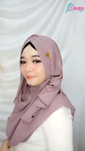 Pastan Syakira Zaura Hijab Instan Jilbab Ceruty Babydoll