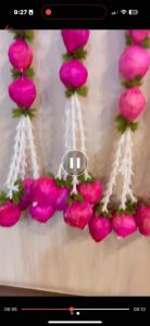 Lotus Floral Wall Hangings for Temple Ganpati Pooja Home Diwali Wedding and Festival Decoration