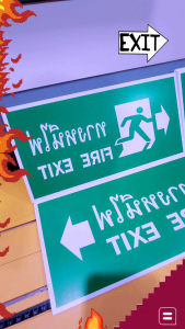 ป้าย ทางออก Exit sign ขนาด 30x15 cm.