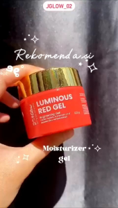 JGLOW LUMINOUS RED GEL - 125 GR