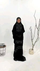 Mukena Terusan Dewasa Bordir Alfazia Series Rayon Premium