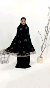 Mukena Dewasa 2in1 fazira Series Full Bordir Rayon Premium Renda Mewah