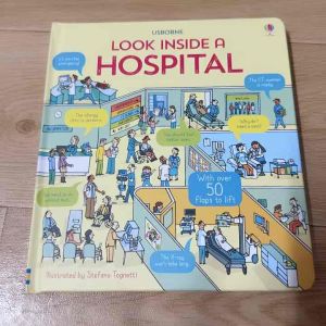 🌟 New 🌟 Hospital หนังสือมีลูกเล่นเปิดปิด, หนังสือฝึกภาษา, หนังสืออ่านก่อนนอน, หนังสืออ่านภาษาอังกฤษ, หนังสือ Lift the flap, หนังสือ Look inside