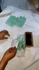 Swpasanh Sarung Tangan Karet bisa di plaai berkali-kali-Khusus pewarnaan
