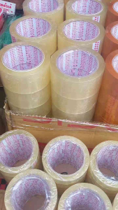 Lakban bening coklat kualitas oke 100 yard isi 6 pcs