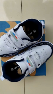 Sepatu Ando Dream Car Velcro Perekat Putih Biru Tua White Navy