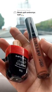 Paket Ombre Implora Urban Lipcream DuskyNude + Liptint Vampire Blood