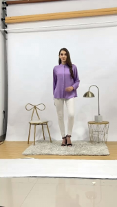 Pekalonganfashion.id Shirt 02 - Kemeja Wanita Blouse Rayon Premium Basic Maroon