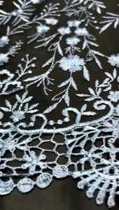 Kain Tulle & Bahan Kebaya Baru: Tulle Dasar Hitam & Kombinasi