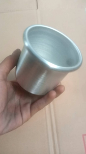 1pcs Loyang bulat press tanpa sambungan ukuran 8cm tinggi 7cm