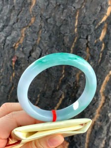 Jade bangle 55.7mm jadeite bangle grade A type