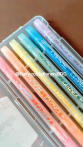 Carinex Highlighter Two Functions / 2 Fungsi CNX-206 Bright Colors 1 Set 6 Warna