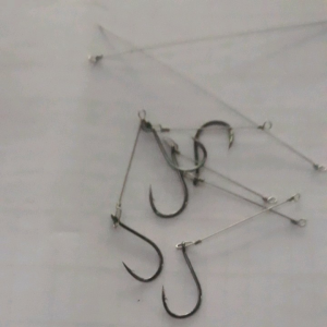 10 pcs Kail Neklin Bawal No.6 Pengaman Kawat Neklin Neklin 3cm Kail Galatama Bawal dan Lele