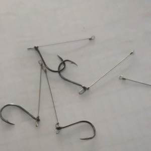 10 pcs Kail Neklin Bawal No.7 Panjang Neklin 3cm Kail Galatama Bawal dan Lele