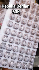 Xuping Cincin Semi Berlian Mewah Lapis Emas Terbaru Import 0119aa