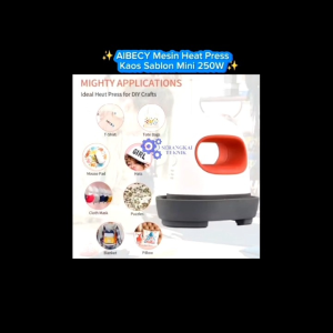 AIBECY Mesin Heat Press Kaos Sablon Mini Adjustable Temperature 250W - AB106