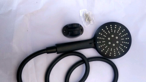 PROMO HAND SHOWER BLACK- HAND SHOWER HITAM KEPALA BESAR DENGAN 3 VARIASI AIR