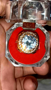 CINCIN BATU WHITE MISSONITE DIAMOND BERKILAU