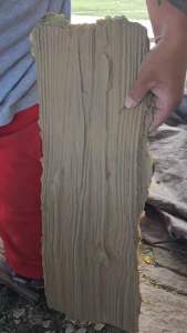 ลายปูน ลายไม้ พื้นทางเดิน 10 ปูน 20x50 ซม., ขนาด พื้นผนังคอนกรีต