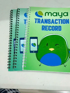 Maya/Paymaya Transaction Record Notebook