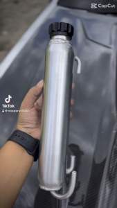 ถังพักน้ำมิเนียม ฝาปิดอย่างดี เทสรั่วเรียบร้อย