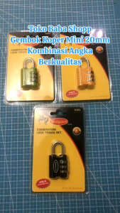GEMBOK KOPER MINI PASSWORD SESUAI FOTO / GEMBOK KOMBINASI NOMOR BERKUALITAS