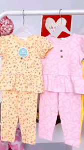 LightShine 0-6y Miwoo Kids Terno For Baby And Girls/Terno Puff sleeve & Pants For Girl/Casual Clothes For Girl (MPS)
