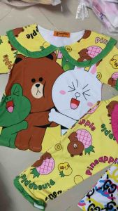 Tay ngắn quần dài thun lạnh loại 1 mẫu mới bé gái (10-22kg) Siêu đẹp (275)