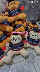 [KHO SỈ]GẤU TỐT NGHIỆP CÓ KÍNH 20cm-Lông Nhung Mịn