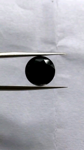 Batu Moissanite Asli Berlian Intan Hitam Diamond Black Moissanite