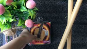 Dây đàn guitar classic Alice - Dây nilong màu vàng đen - Dây bấm mềm ấm - Đặt hàng tặng pick Alice