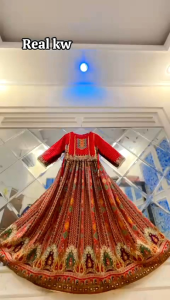 gamis Hindi full bordir depan terbaru betseller