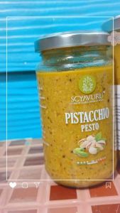 Scyavuru Pistachio pesto 60% ซอสโขลกที่ทำจากพิสตาชิโอและน้ำมันเมล็ดทานตะวัน 2 ขนาด