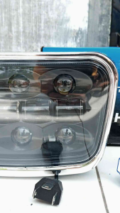 LAMPU DEPAN DAYMEKER RX KING RXK RXS OVAL 10 LED  SET BATOK SPORTS DAY DAN BRACKET KUPINGAN RX KING