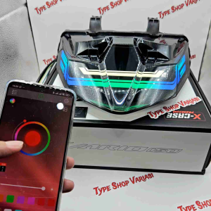 X-Case Lampu Stop Lazy Lumatail Aplikasi Control RGB Vario 125 150 New RGB Plus 200 Mode Tombol Running WD 202 / Lampu Stoplamp Belakang Vario 125 150 New