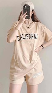 CALI WAFFLE TERNO SHORT Cotton waffle knitted Fabric Stretchable Freesize/Onesize Fit Small Upto Large