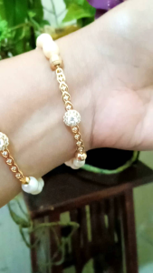Gelang mutiara air tawar Lombok elegan